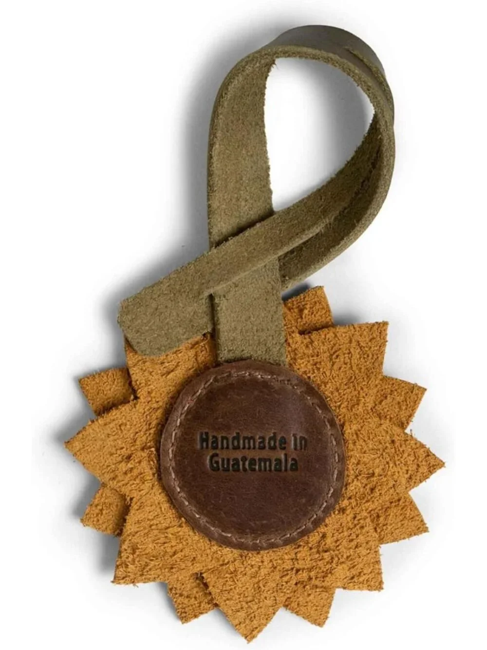 Leather Sunflower Bag Charm | Purse & Tote Accessories | Stylish Women's